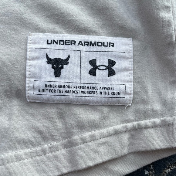 The Rock Blood, Sweat, Respect Under Armour T-Shirt Project Rock Men’s Large - Picture 5 of 6